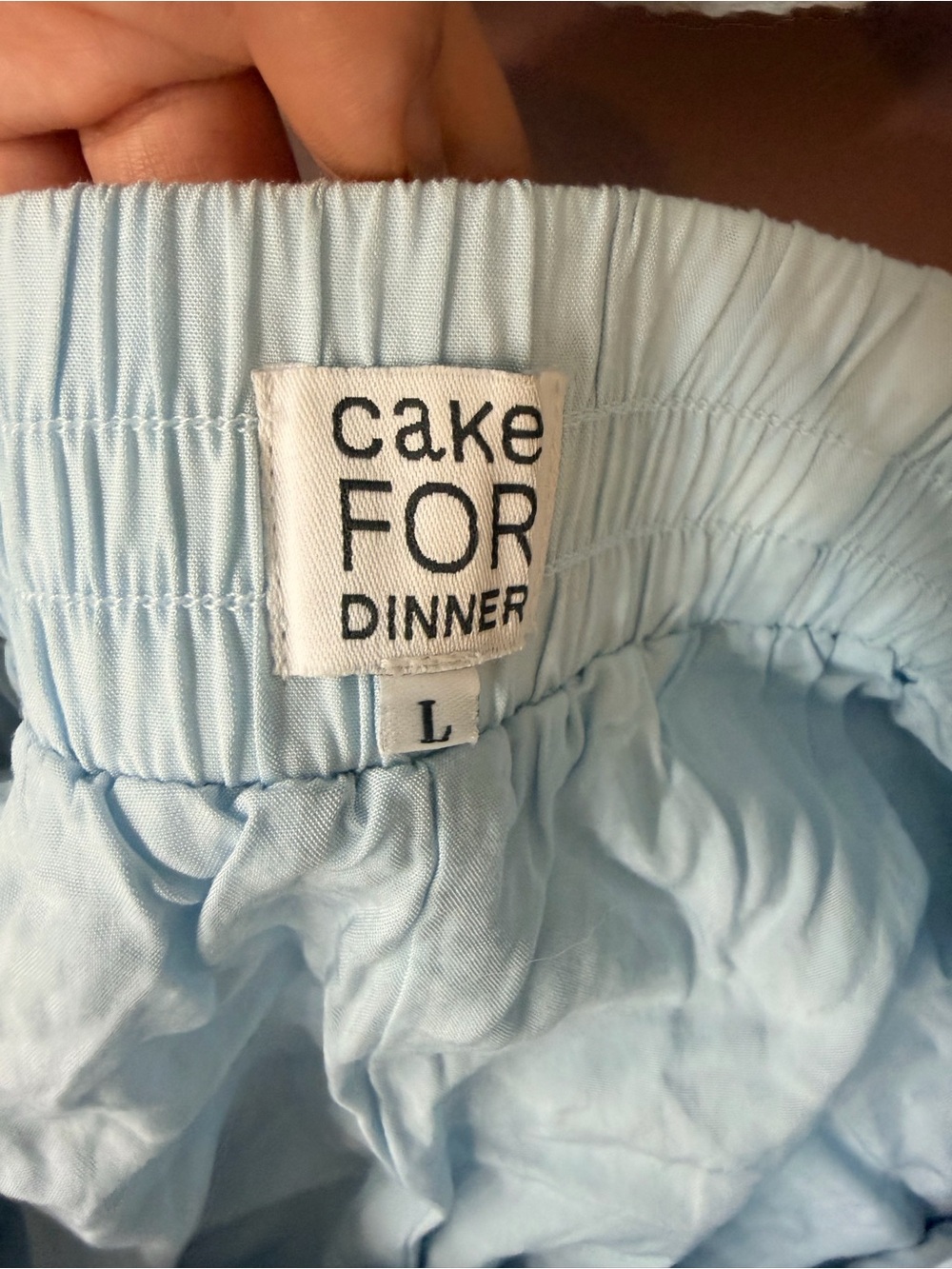 Cake for Dinner Light Blue Ruffled Eyelet Set - Picture 4 of 4